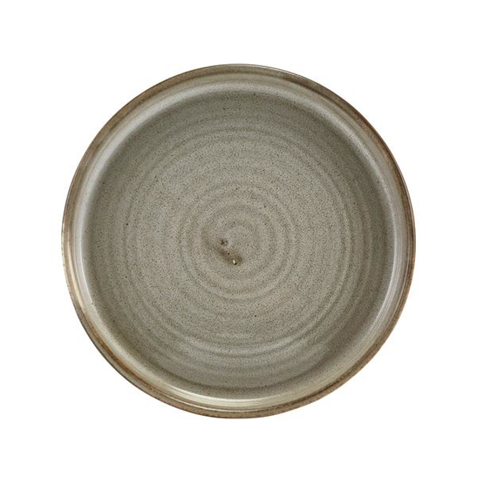 Terra Porcelain Smoke Grey Low Presentation Plate 5.5inch / 14cm