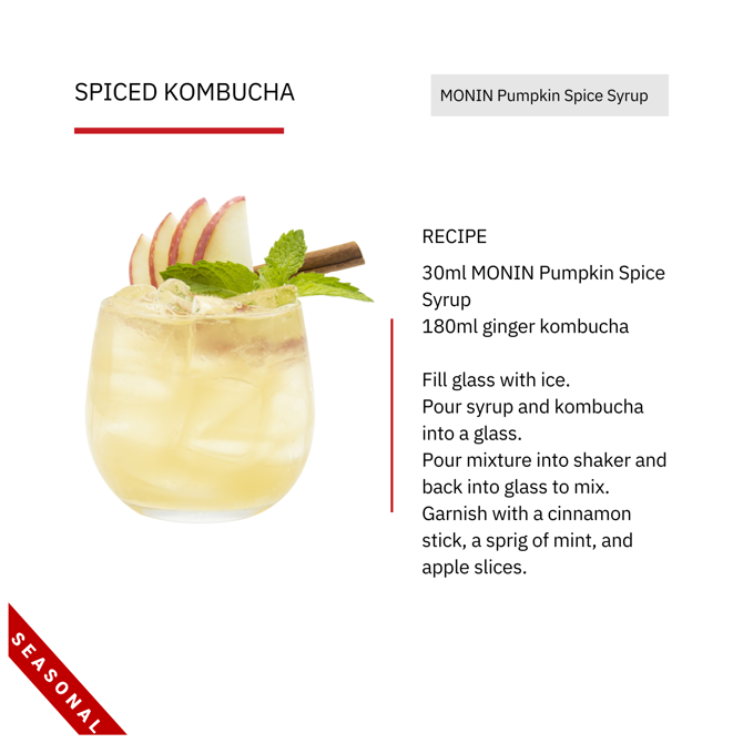 Monin Pumpkin Spice Syrup 1ltr