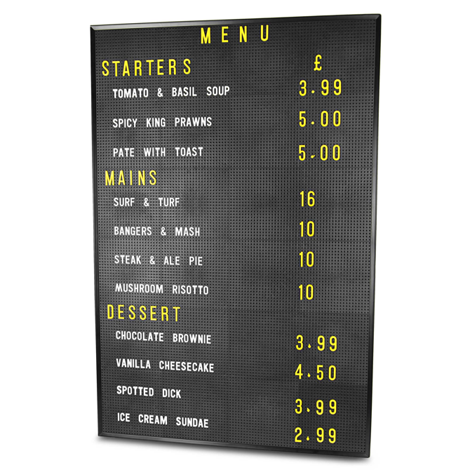 Design-A-Sign Peg Board 24 x 36inch