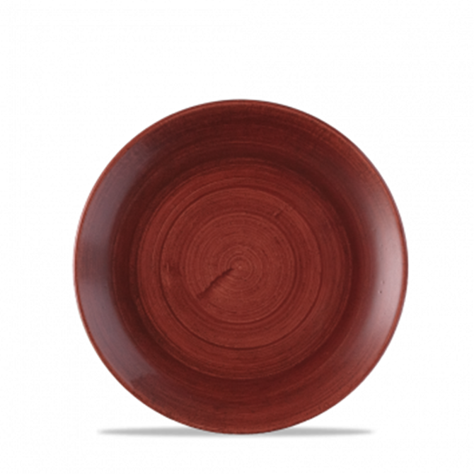 Patina Red Rust Evolve Coupe Plate 6.5inch