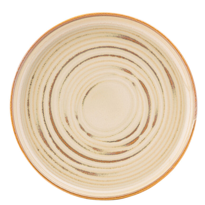 Santo Taupe Coupe Plate 7inch / 17.5cm