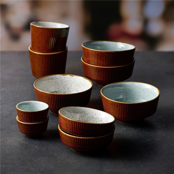 Cinnamon Brown Duck Egg Kochi Soup Bowl 15.75oz / 447ml