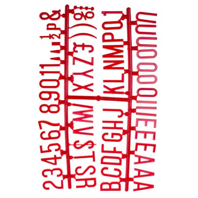 Design-A-Sign Peg Board Letters Red 1.25inch