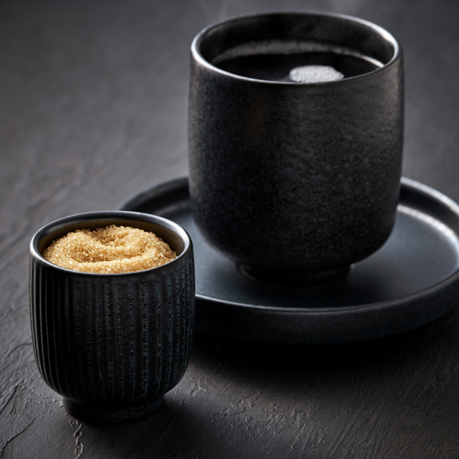 Nara Black & White Saucer 15cm