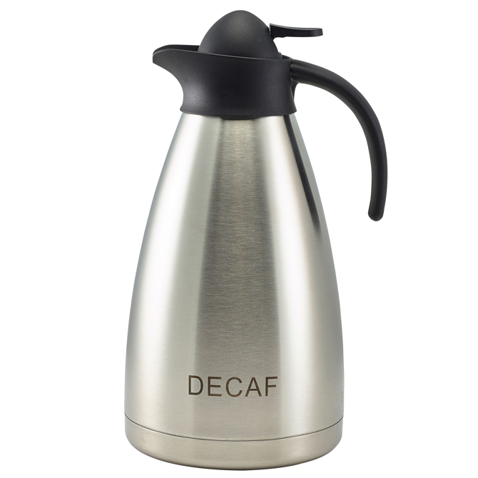 Decaf Inscribed Contemporary Vacuum Jug 2ltr