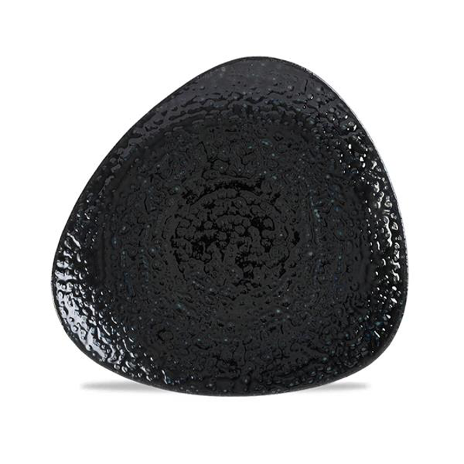 Studio Prints Homespun Chroma Carbon Triangle Plate 7.75inch / 19.2cm