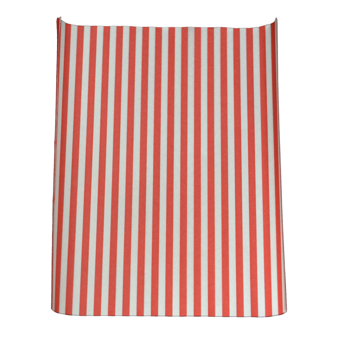 Red Striped Greaseproof Burger Wrap 355mm x 260mm
