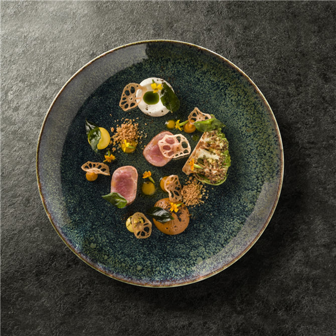 Ore Mar Bloom Deep Plate 9.75inch / 25cm