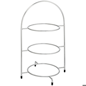 Utopia Chrome 3 Tier Cake Plate Stand 16.5inch / 42cm