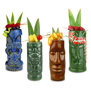 Ceramic Beach Tiki Party Pack