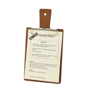 GenWare Wooden Paddle Menu Board A5