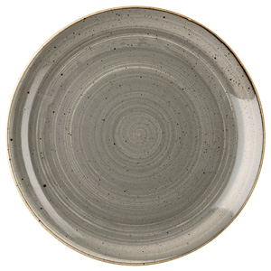 Churchill Stonecast Peppercorn Grey Coupe Plate 6.5 Inch / 16.5cm