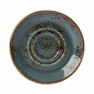 Steelite Craft Double Well Saucer Blue 5.75&quot; / 14.5cm