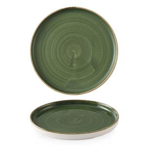 Stonecast Sorrel Green Walled Plate 10.25inch / 26cm 