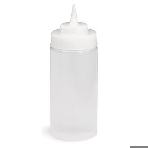 Widemouth Squeeze Sauce Bottle Clear 16oz / 475ml