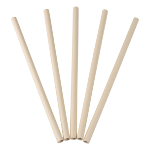 Bamboo Pulp Straws 10mm x 200mm