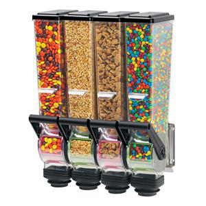 Slimline Dry Food Dispenser 2L Quad