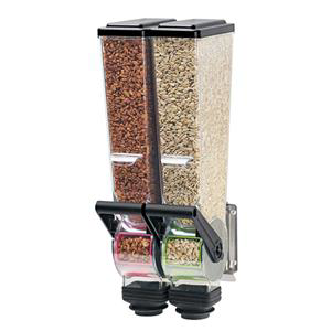 Slimline Dry Food Dispenser 2L Double