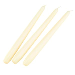 Ivory Tapered Candle 10inch