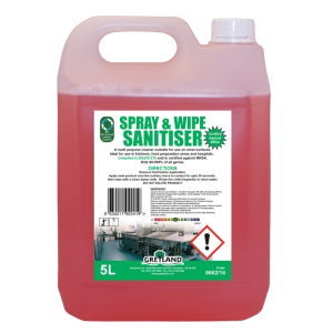 Spray &amp; Wipe Sanitiser 5ltr