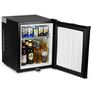 ChillQuiet Silent Mini Bar Fridge 30ltr Black