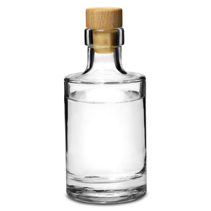 Galileo Flint Glass Bottle with Cork Lid 7oz / 200ml