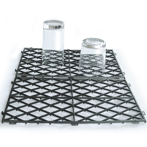 Glass Stacking Mats Black