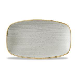 Stonecast Raw Grey Chefs Oblong Plate 10.6 x 5inch / 27 x 12.7cm