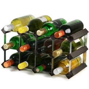 Traditional Wooden Wine Racks - Black Ash