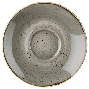 Churchill Stonecast Peppercorn Grey Cappuccino Saucer 6.25 Inch / 15.6cm