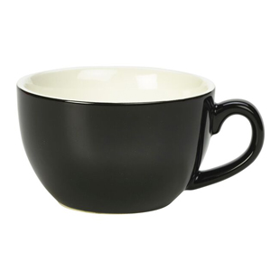 Royal Genware Bowl Shaped Cup Black 12oz / 340ml