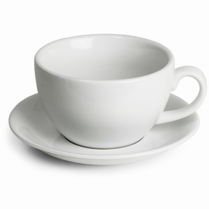 Royal Genware Bowl Cups &amp; Saucers 12oz / 340ml