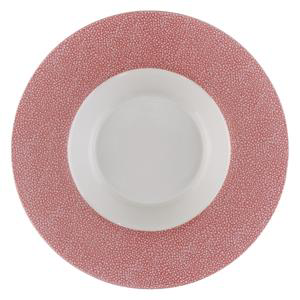 Purity Pearls Pink Rimmed Bowl 11.5inch / 29cm