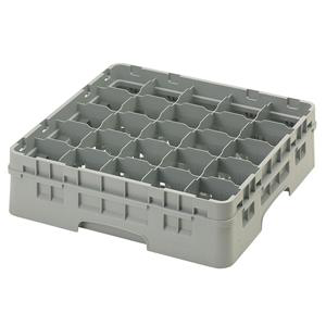 25 Compartment Glass Rack with 1 Extender H114mm - Grey