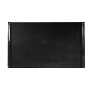 Churchill Alchemy Melamine Rectangle Buffet Tray Black 20.8inch / 53cm